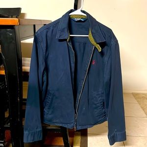 ralph lauren jacket men's large navy blue